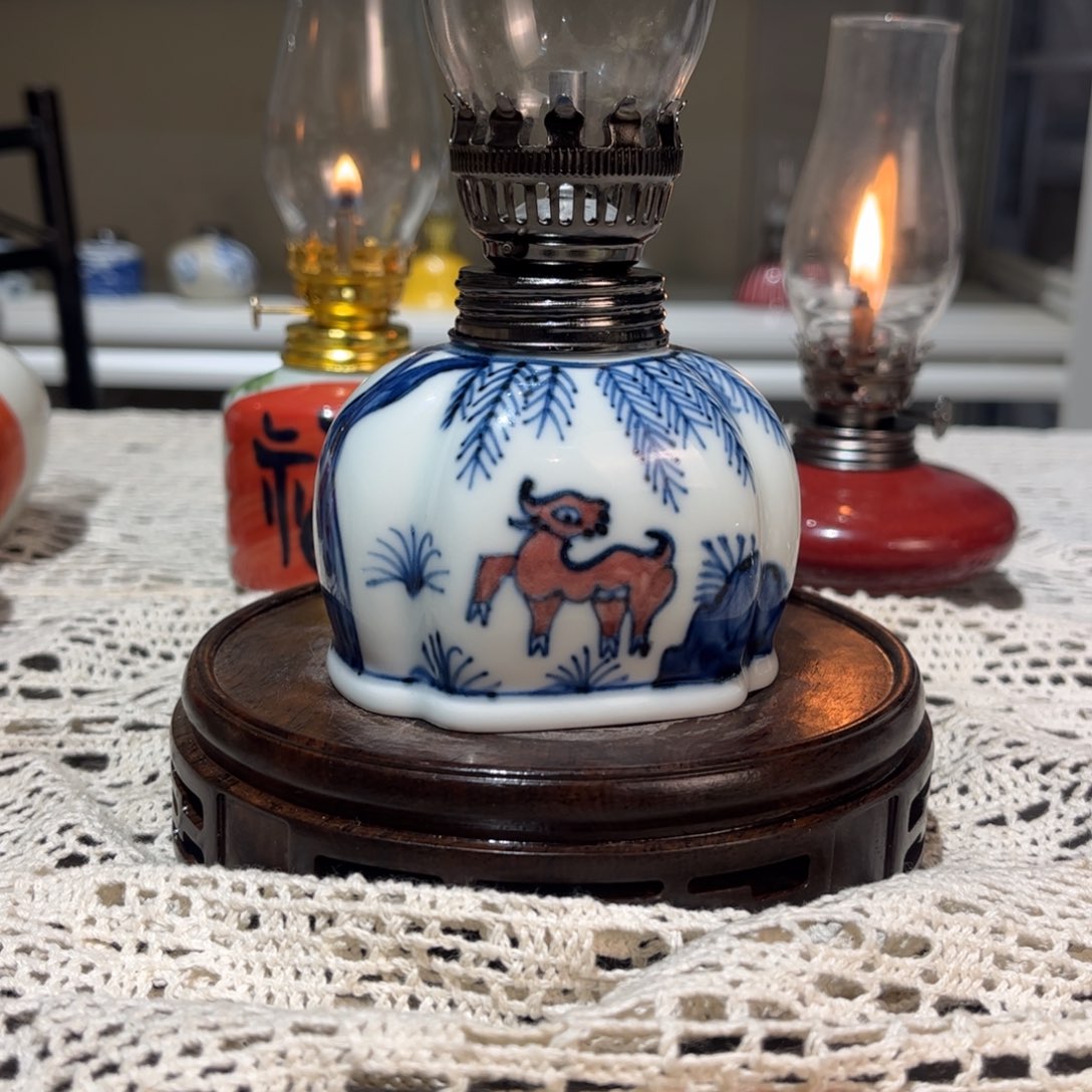 摆件景德镇陶瓷香薰灯