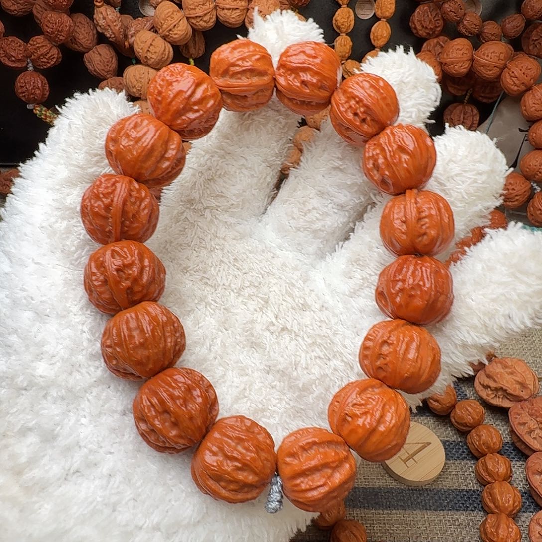 手串文玩核桃树王八棱手串20