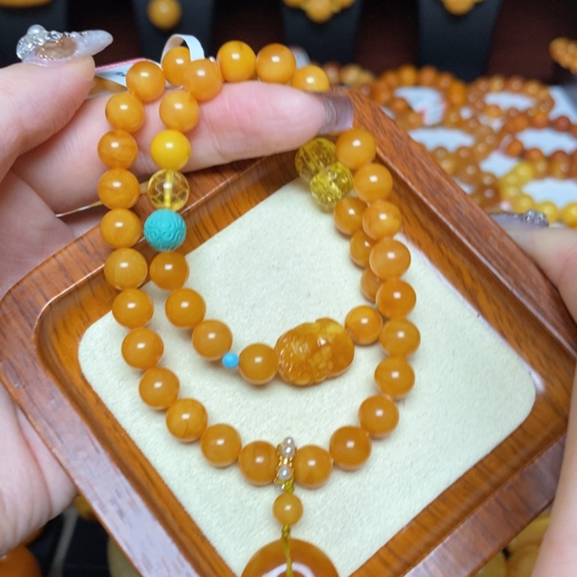 【闪购商品】蜜蜡手链未镶嵌手串