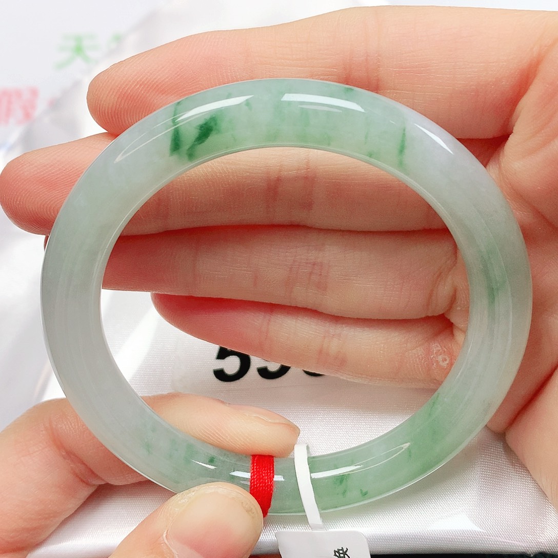 翡翠未镶嵌手镯翡翠手镯53圆