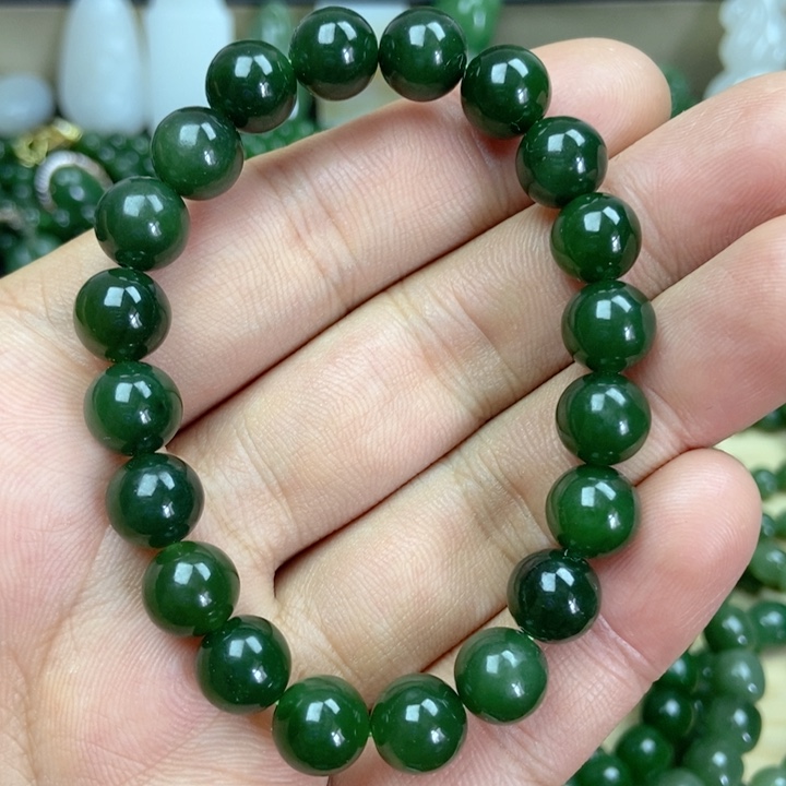 手串未镶嵌和田玉（碧玉）