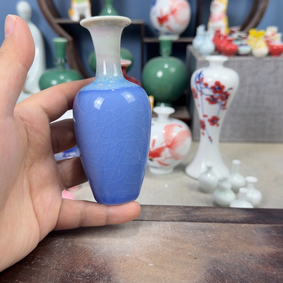 陶瓷手工小花器摆件