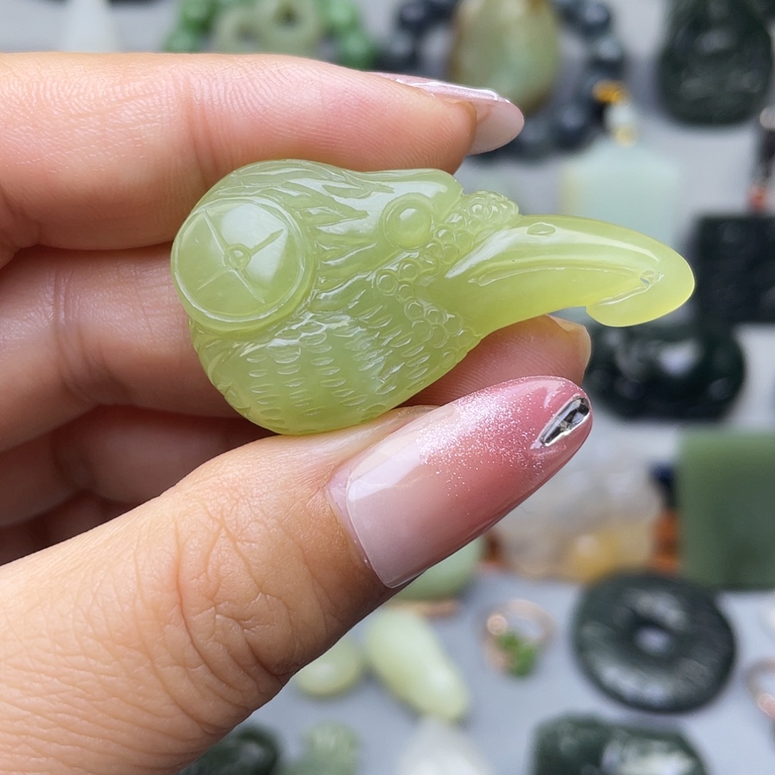 和田玉未镶嵌挂件