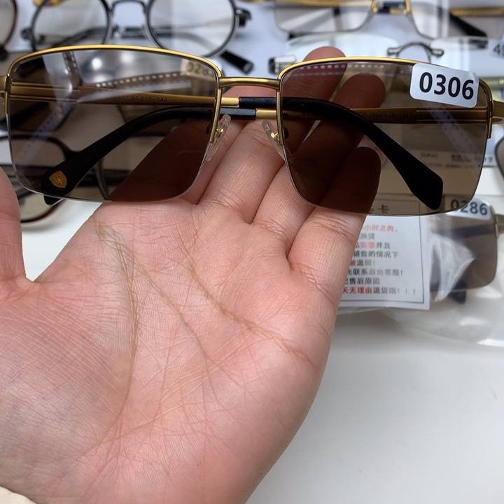 一体款半框茶水晶0306