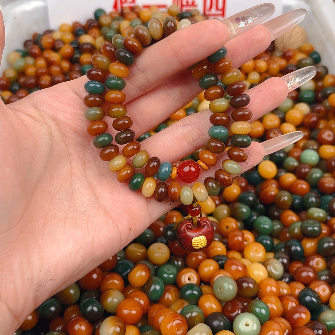 吊坠菩提根/象牙果小敦煌双圈