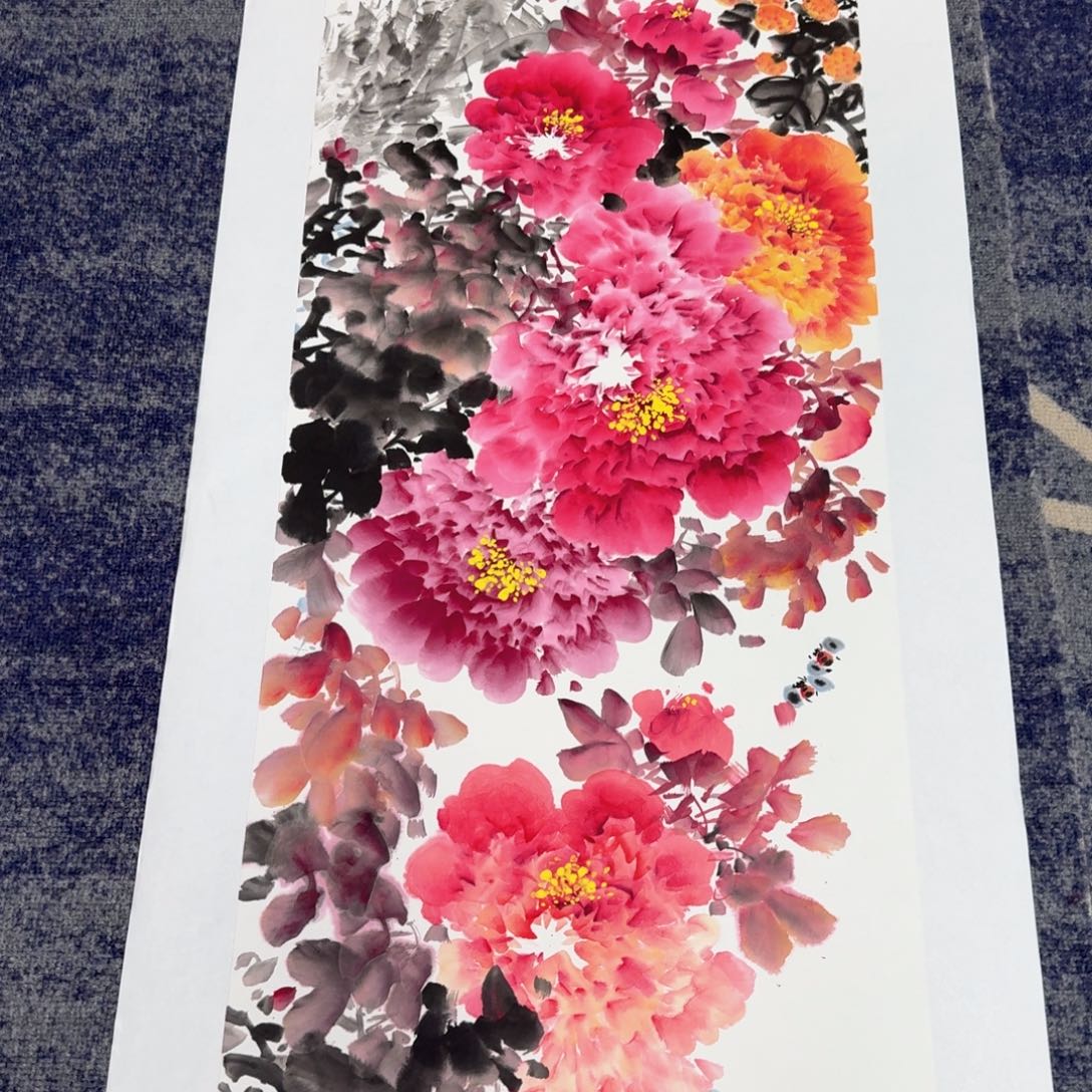 国画国画作品山水花鸟纯手绘