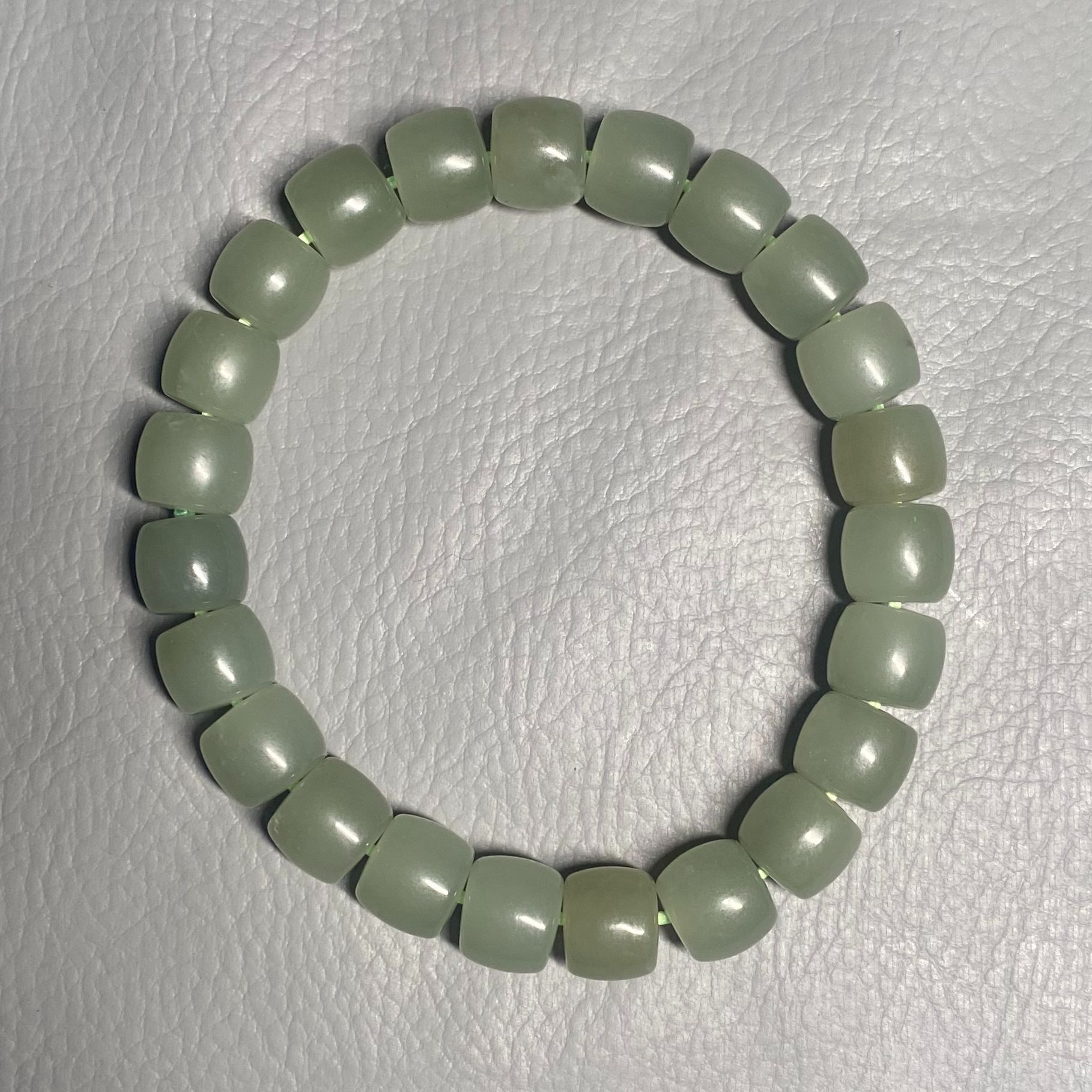 天然和田玉晴水手串卡9mm