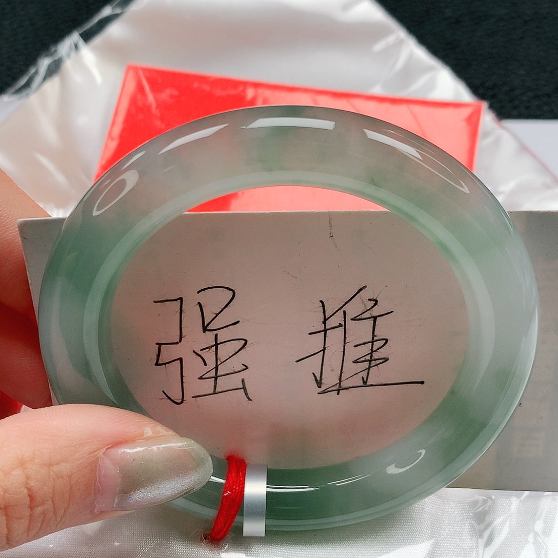 翡翠手镯未镶嵌55圈缅甸天然A货