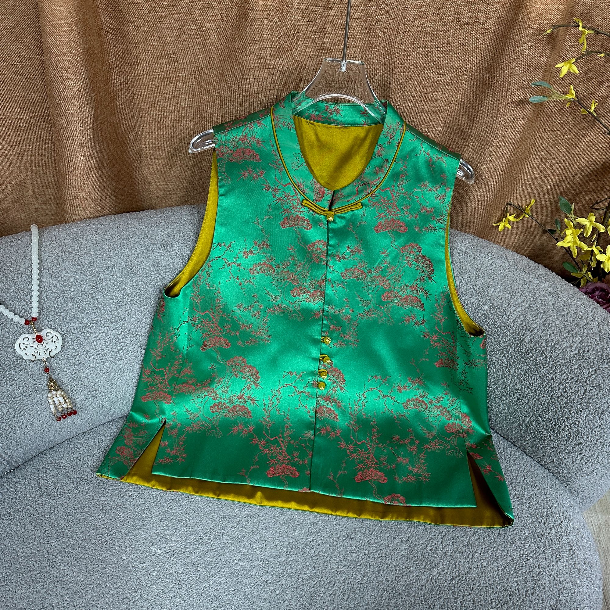 【SHANGLIU】新中式国风定制高级时尚百搭马甲新款HF-870197（526）