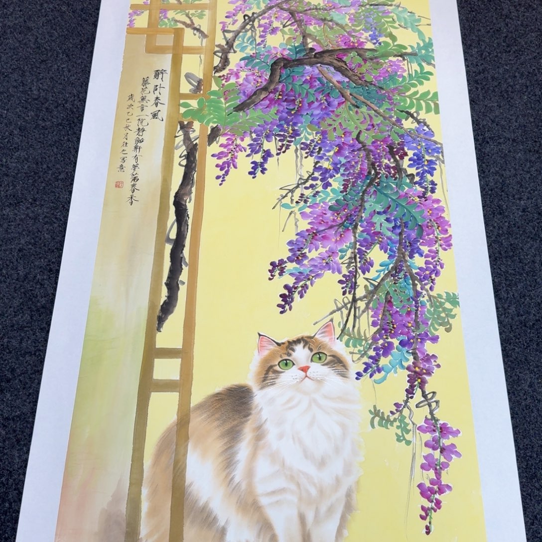 国画国画作品纯手绘山水花鸟
