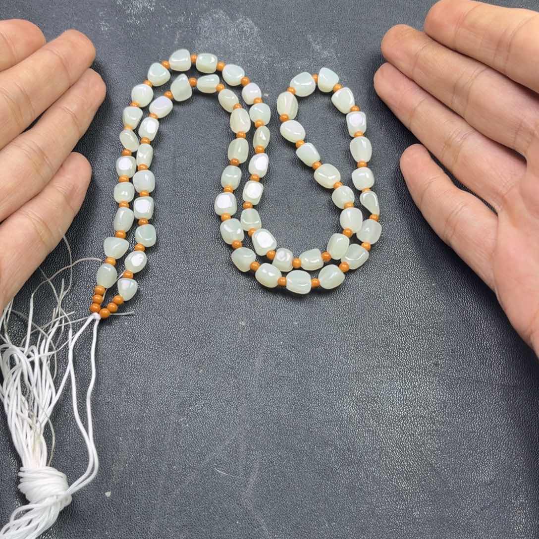 和田玉颈饰未镶嵌多样性钢板料链子