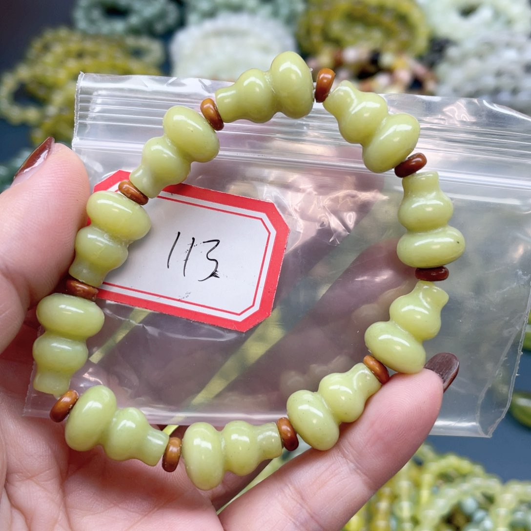 未镶嵌蛇纹石玉手串