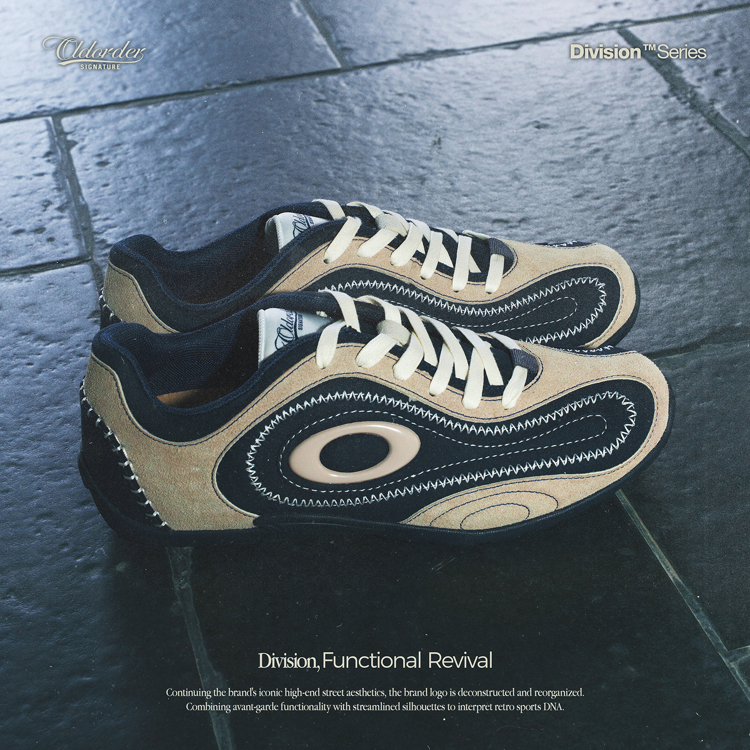 OLD ORDERDivision 流线薄底鞋 Bleu Brume 云雾蓝德训鞋男女