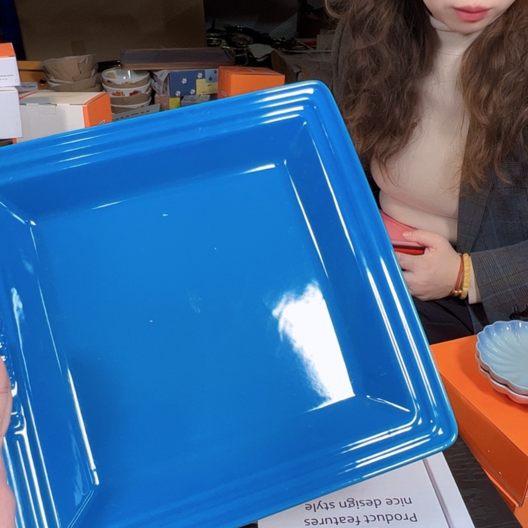 陶瓷马赛蓝大号方盘