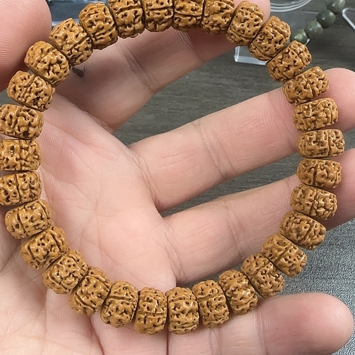 星月菩提手串卷王文玩闪拍--19