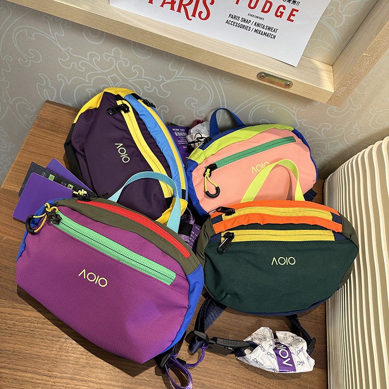 多巴胺心动~！轻量化 户外运动休闲 腰包 胸包 斜挎