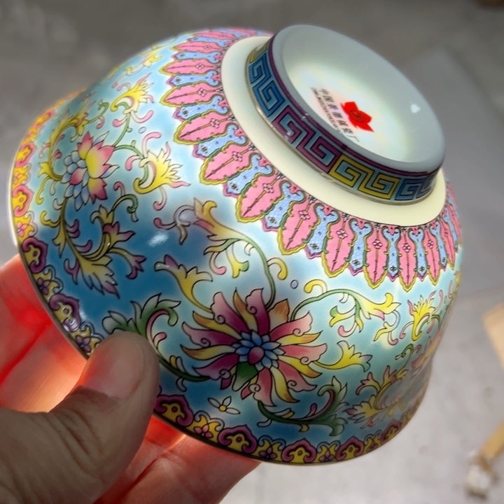 杯五寸蓝珐琅一个陶瓷