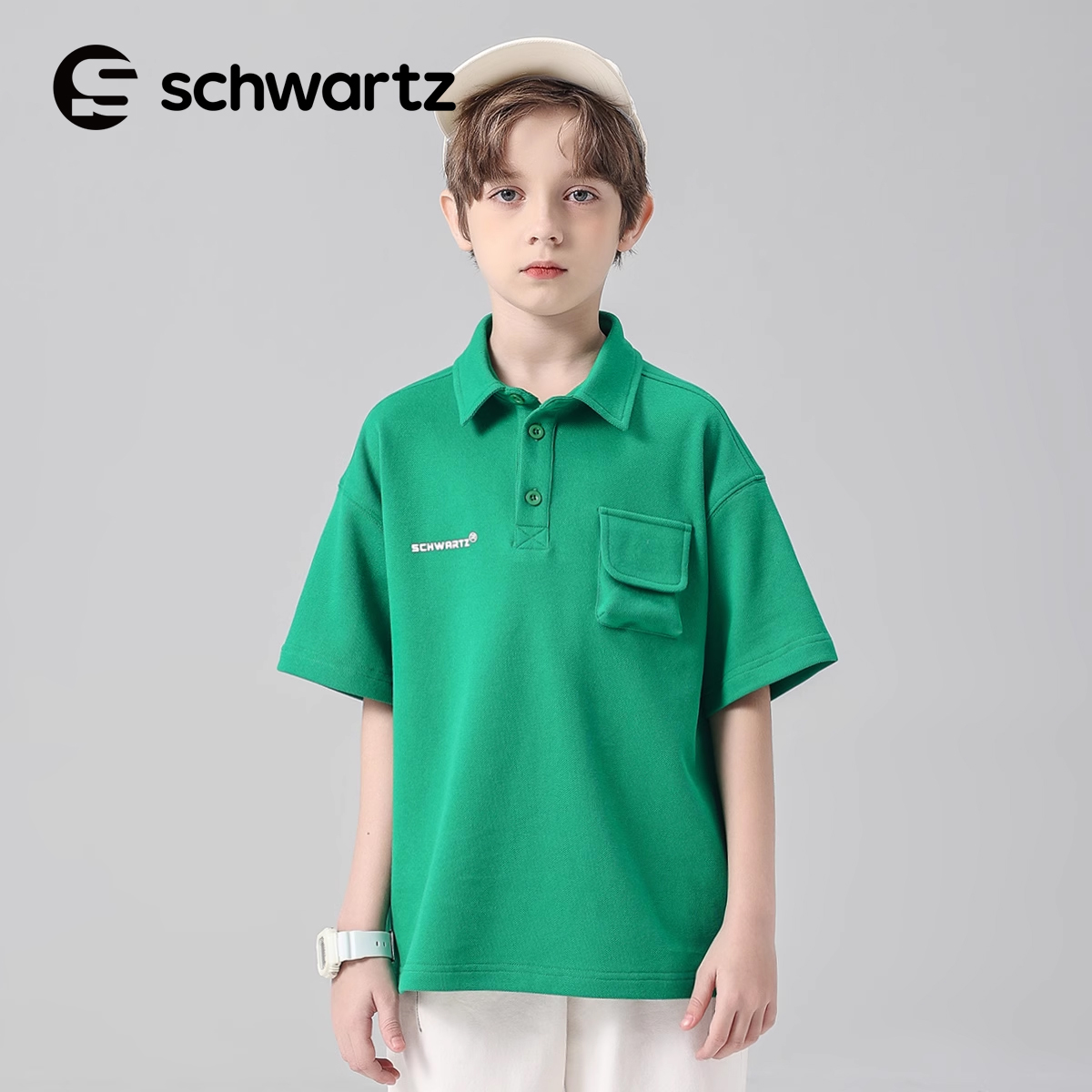 Schwartz男童POLO衫夏季上衣中大童夏装2025新款童装宝宝-4426
