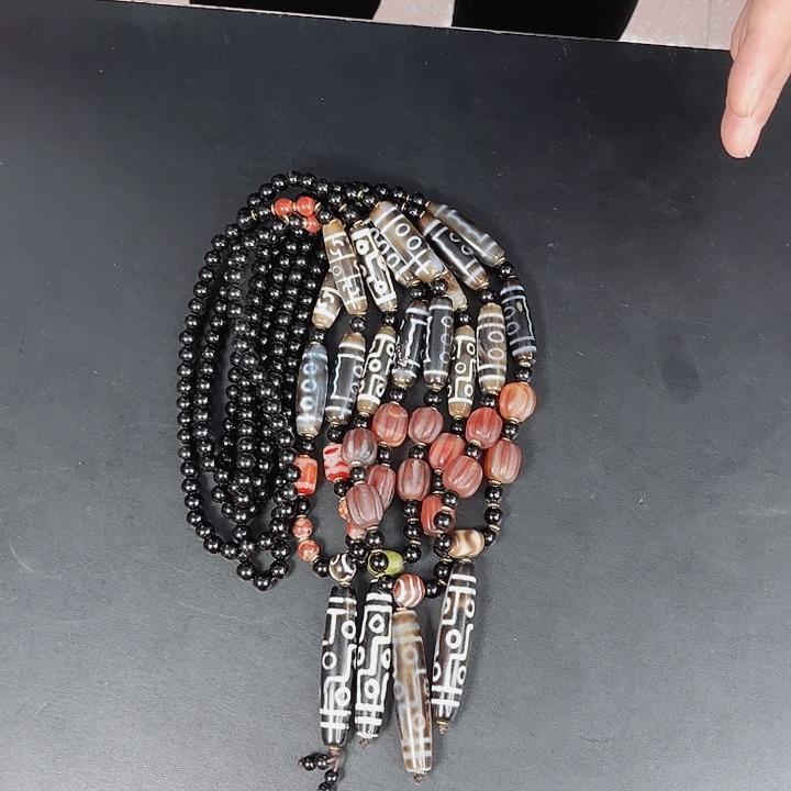 玛瑙项链未镶嵌T39九目项链发其一