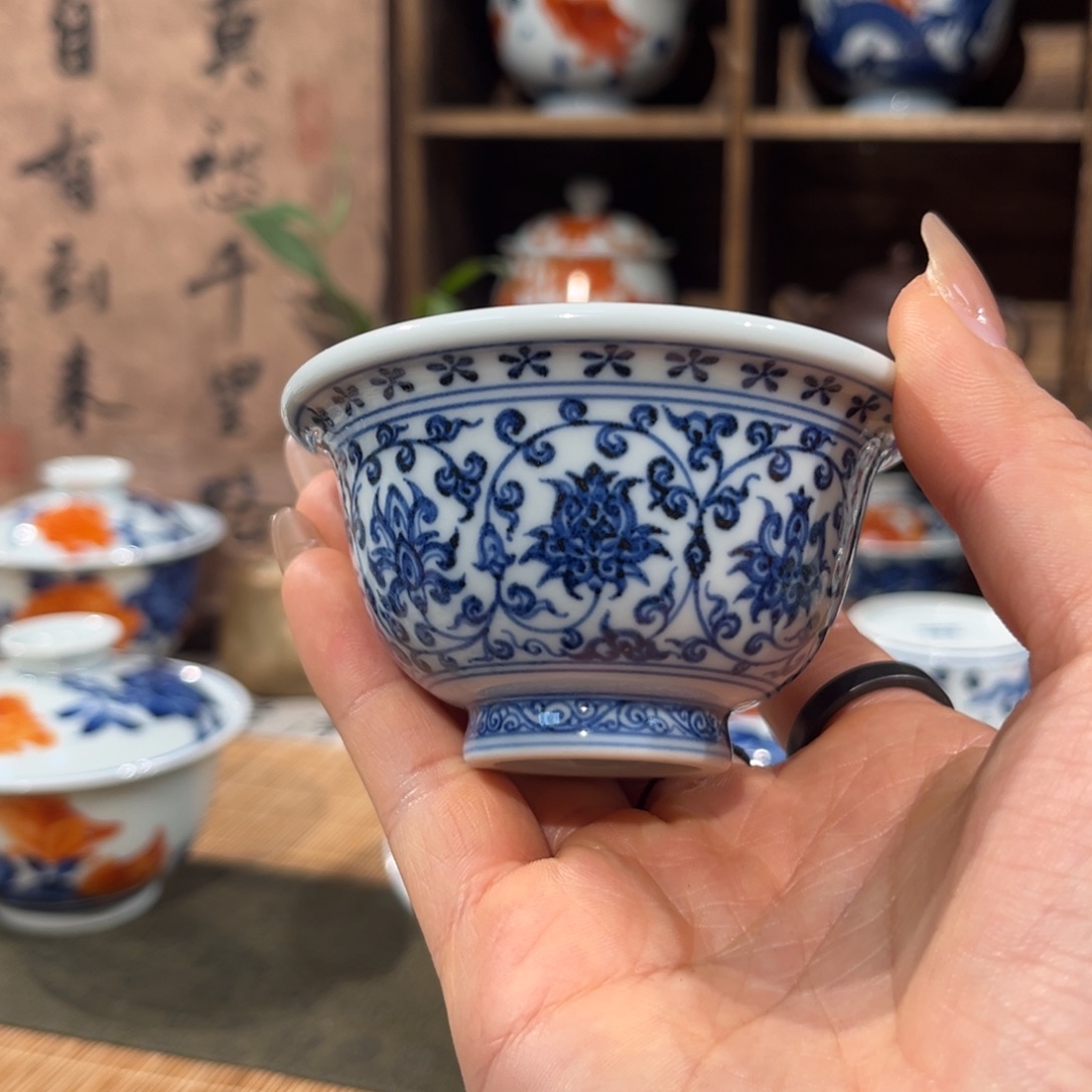 杯子陶景德镇陶瓷主人杯