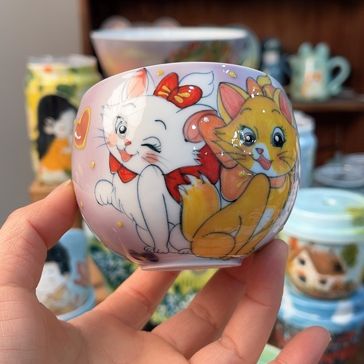 陶景德镇釉下手绘陶瓷 