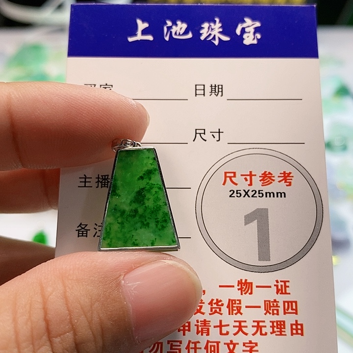 【闪购商品】翡翠颈饰18K金镶嵌翡翠