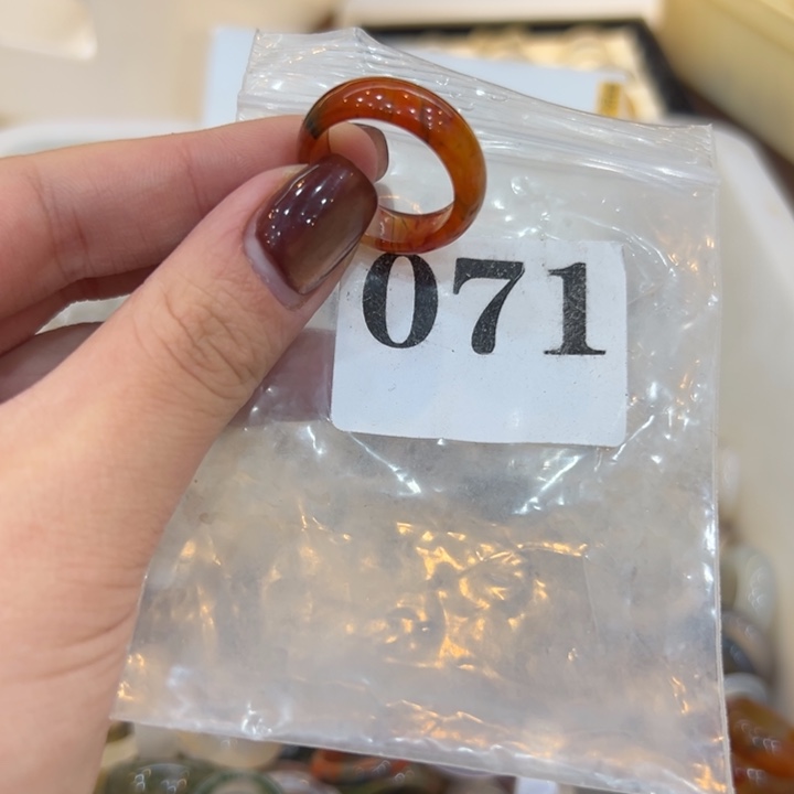 玛瑙/玉髓合金戒指71港19送一