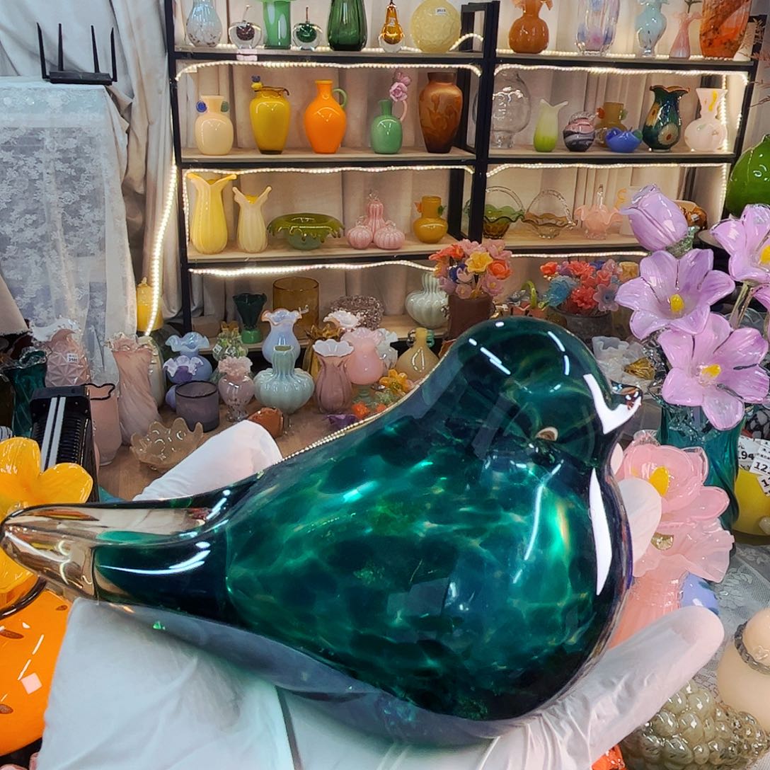 鸟家悦美居琉璃摆件