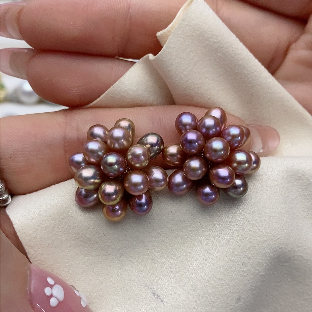 【闪购商品】淡水珍珠耳饰银S925镶嵌