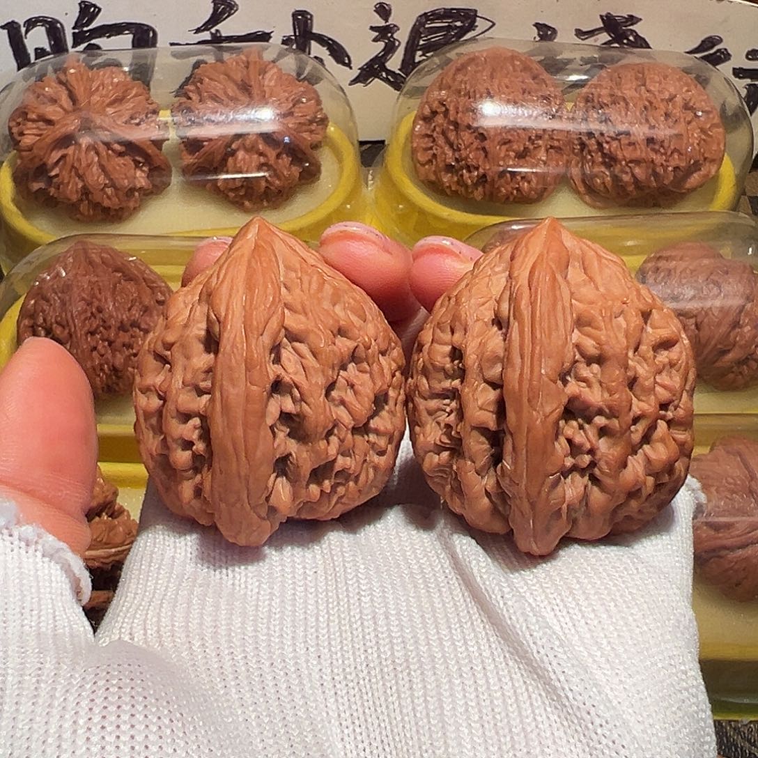 吊坠文玩核桃40全品蓟县虎头王