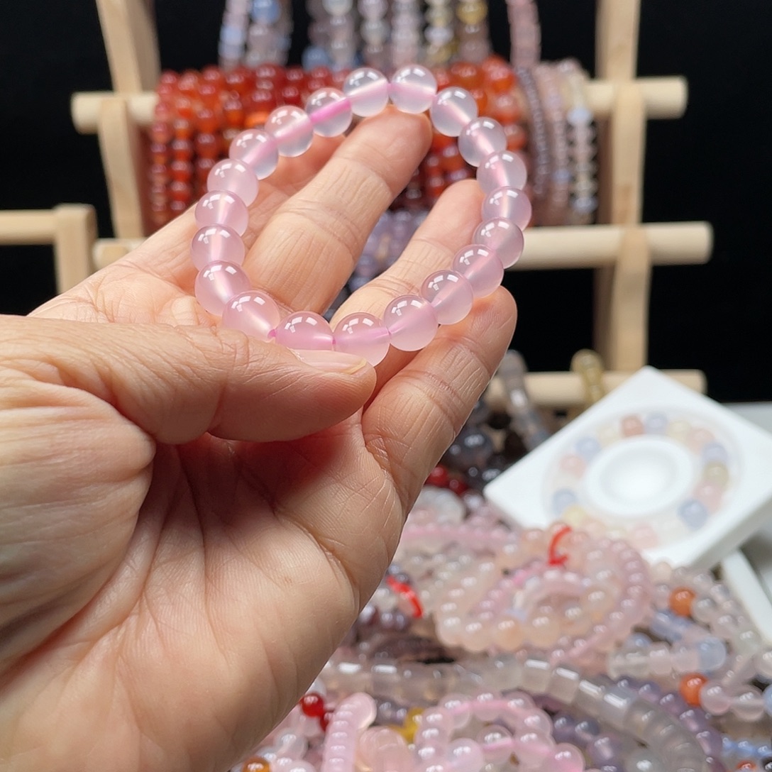 一****玛瑙/玉髓合金手链