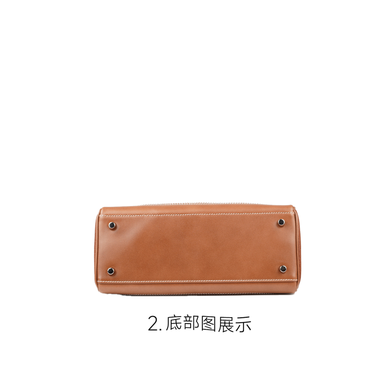 【高版本蕾丝KL-福宝皮】女士真皮复古拼接单手柄手提包