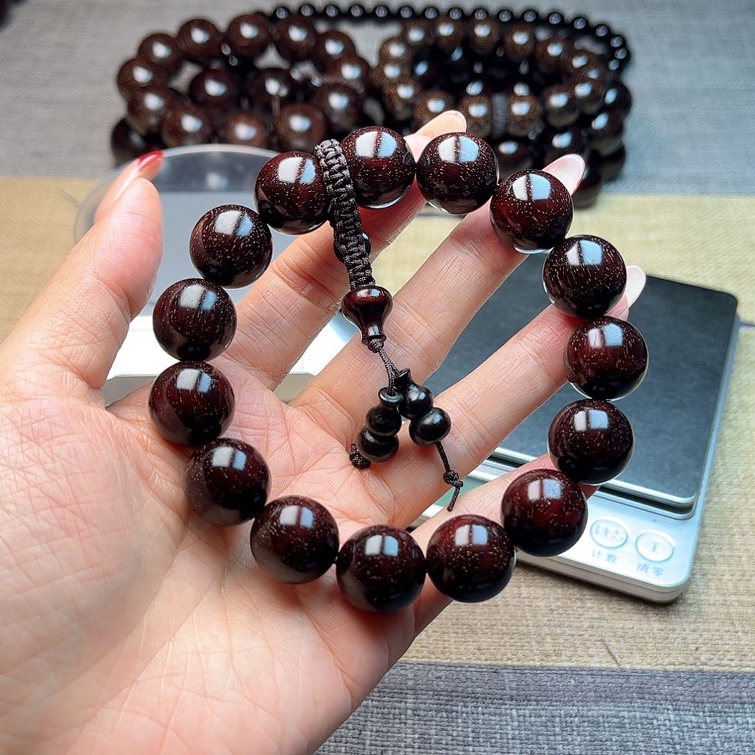 檀香紫檀（小叶紫檀）1.5 15颗满天星