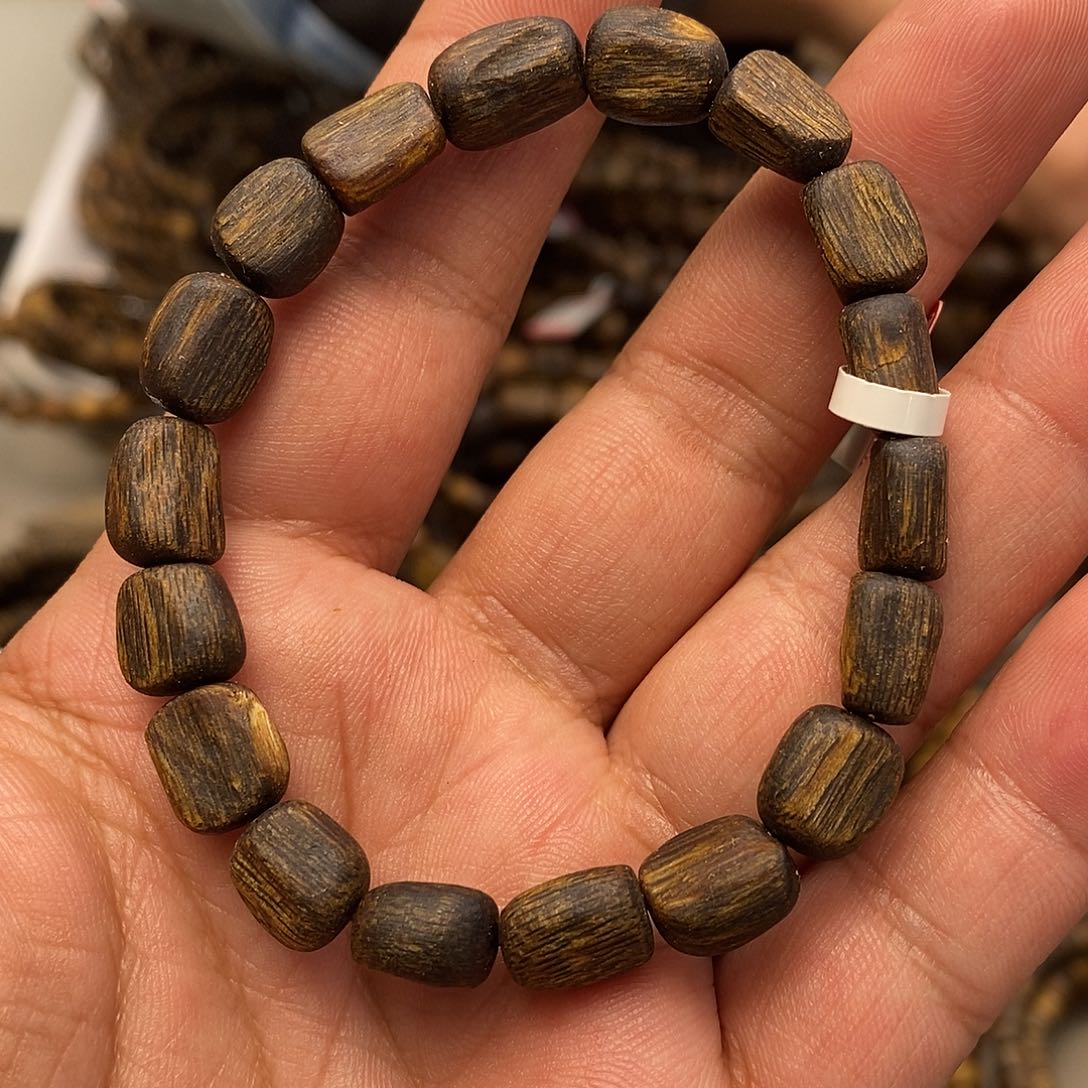 沉香手串沉水桶珠单圈7克多样性发一