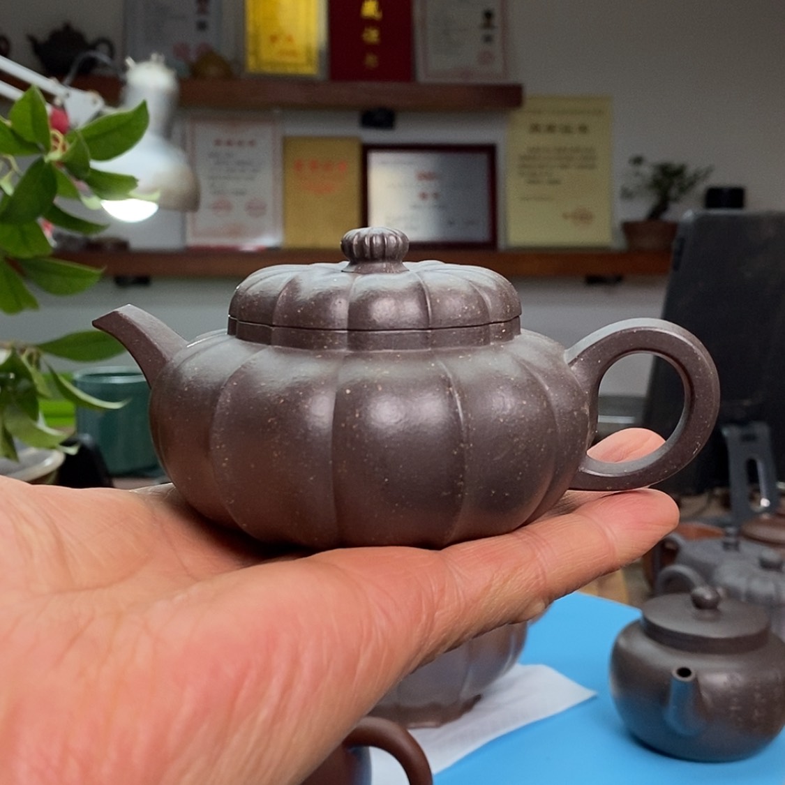 【闪购商品】紫泥茶壶菱花仙子:180CC裴顺良:国高工