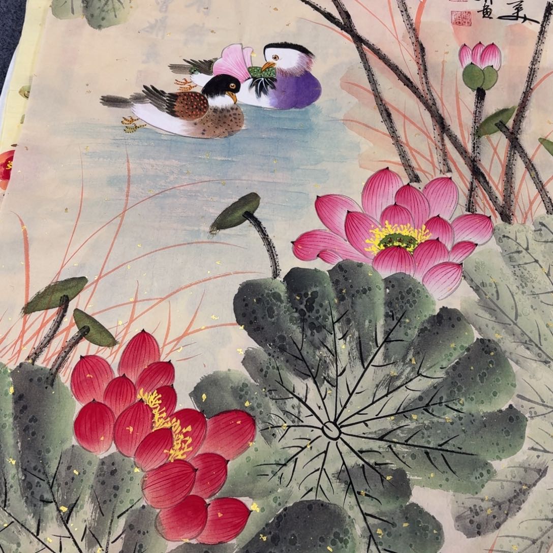 阿***哲国画100×50手绘画画画