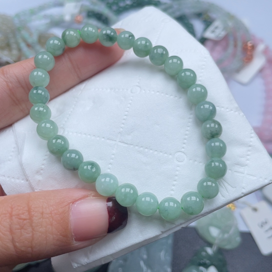 翡翠颈饰未镶嵌纯天然a货缅甸翡翠包邮