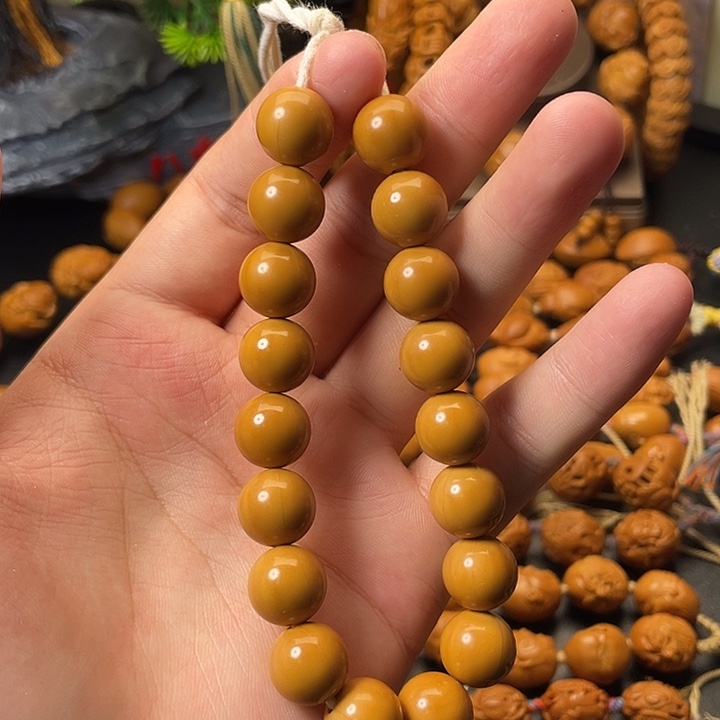 橄榄核手串/手链猴头光珠