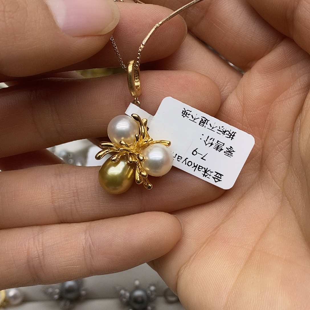 银S925镶嵌海水珍珠吊坠(不含链)@@D0079 