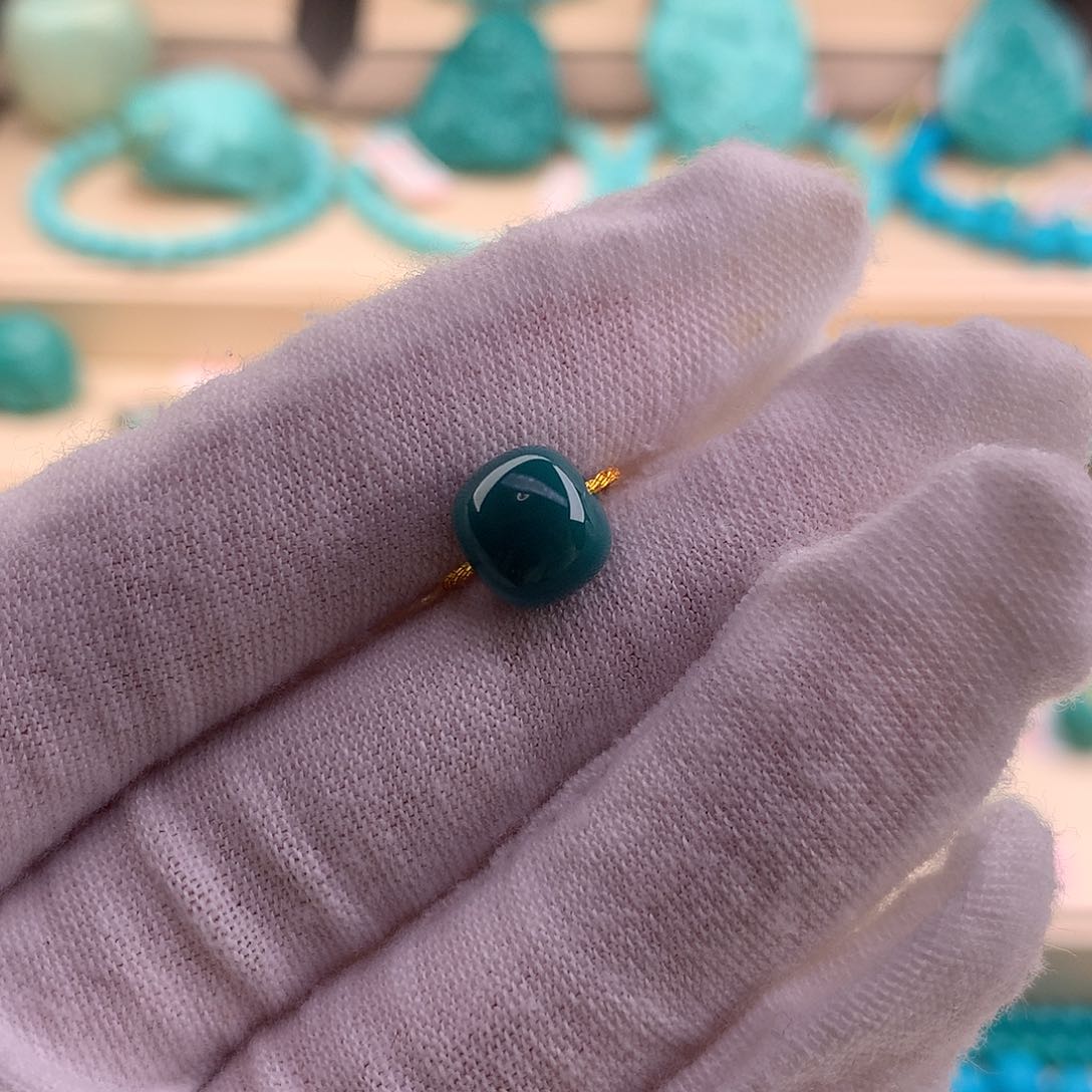 绿松石珠宝奇石未镶嵌8.7-7.8