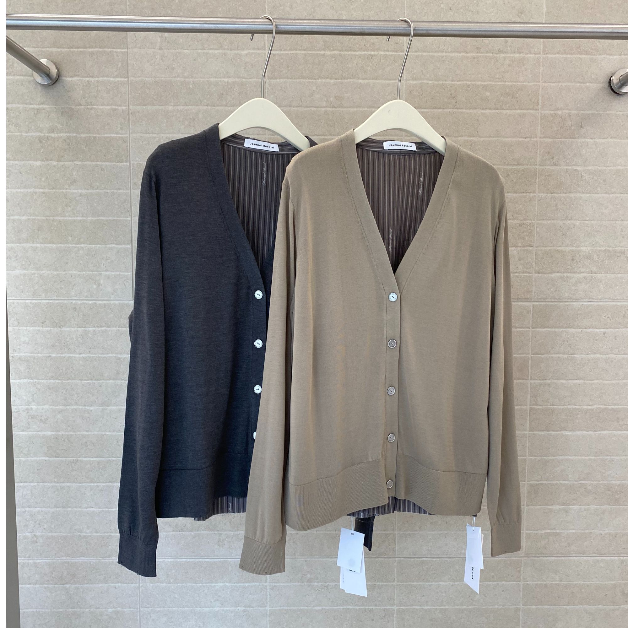 JR 长袖简约V领针织衫25年秋JWHAAS290763——3598