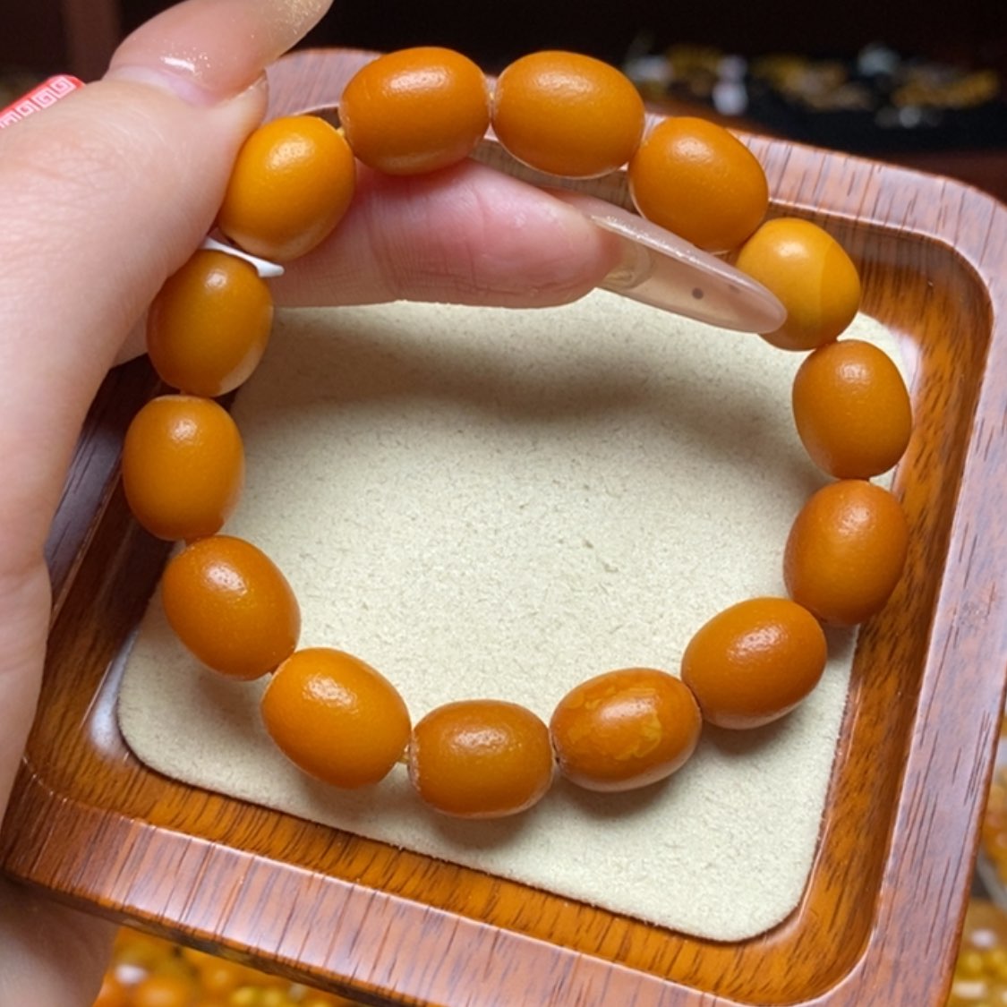 【闪购商品】蜜蜡手链未镶嵌手串