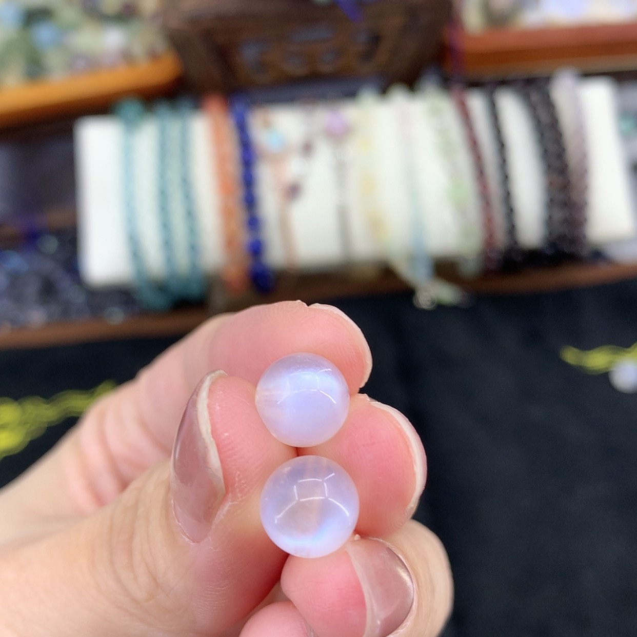 【闪购商品】未镶嵌手串长石死*环单珠