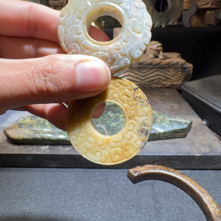 和田玉（糖玉）颈饰未镶嵌锅**號