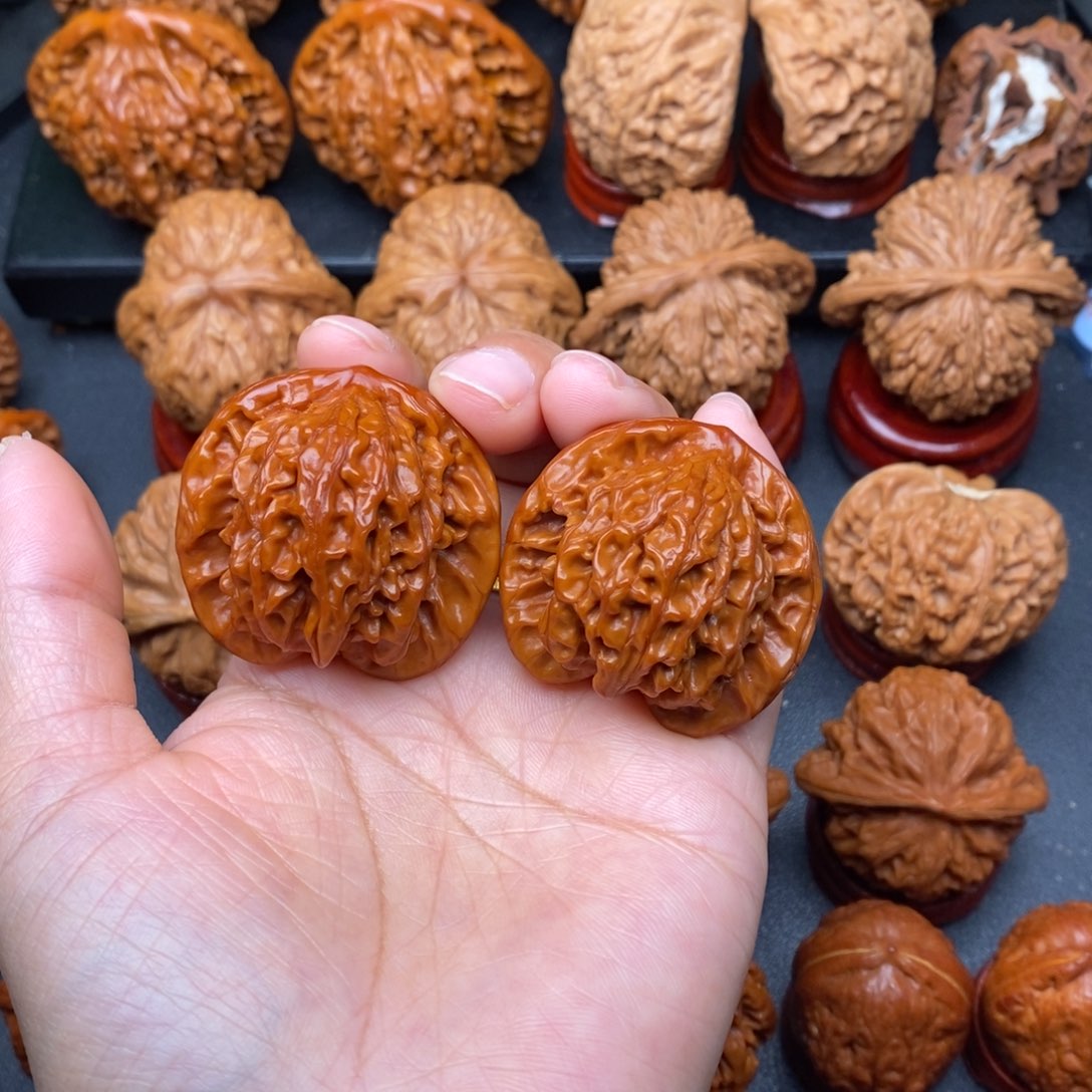 把件文玩核桃40公子帽