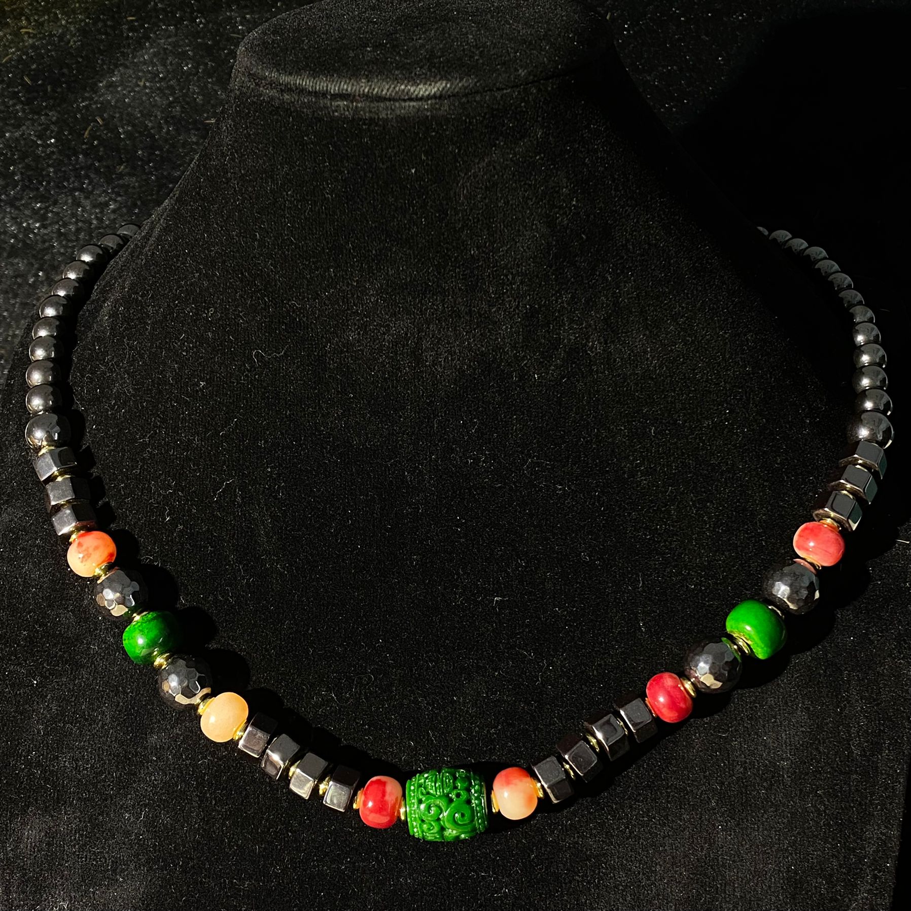 非金属珐琅项链 K6467 经典黑色项链气质百搭