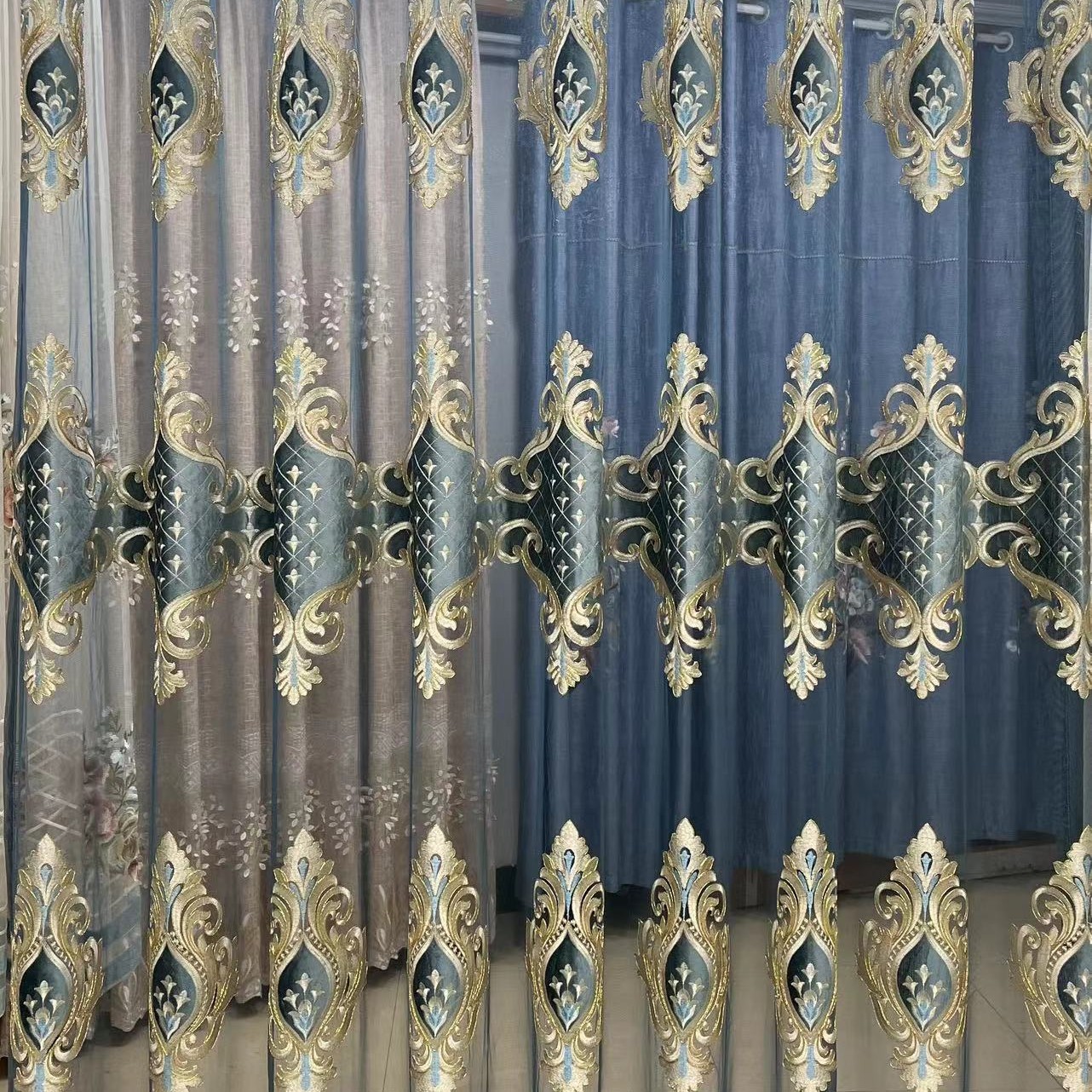 【遇见】中高档绣花窗帘清货特价（按微瑕疵拍）定制不退换，介意勿拍