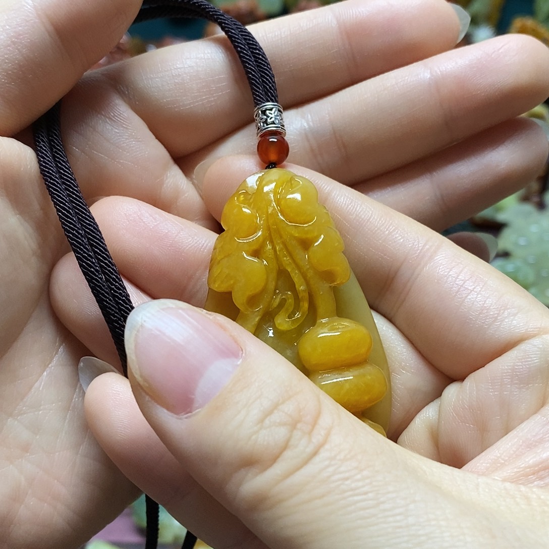 景***忧岫玉未镶嵌吊坠(赠链)