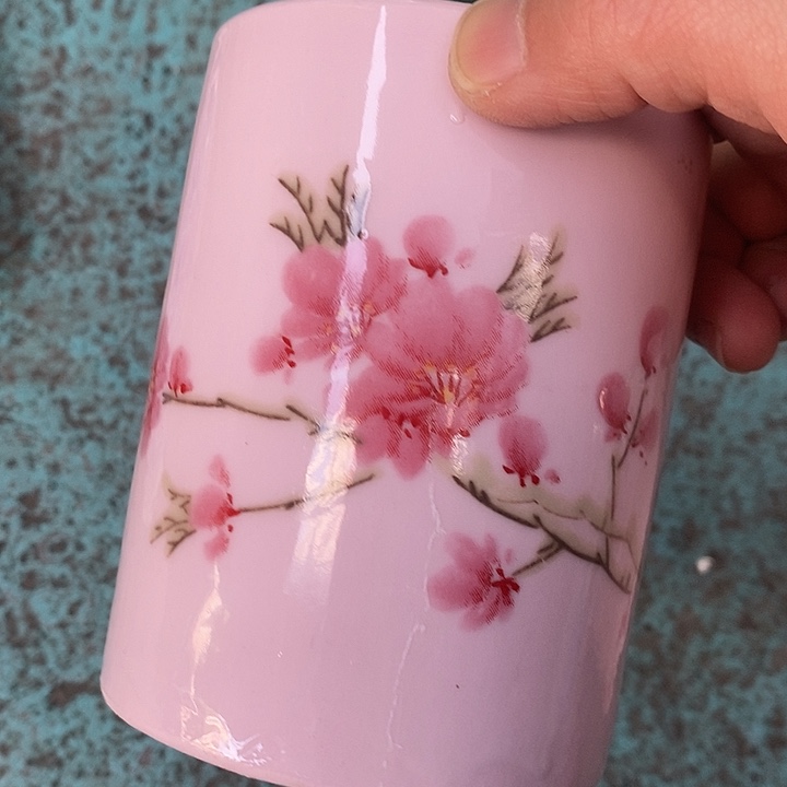 其他陶红稀土桃花筷子筒笔筒