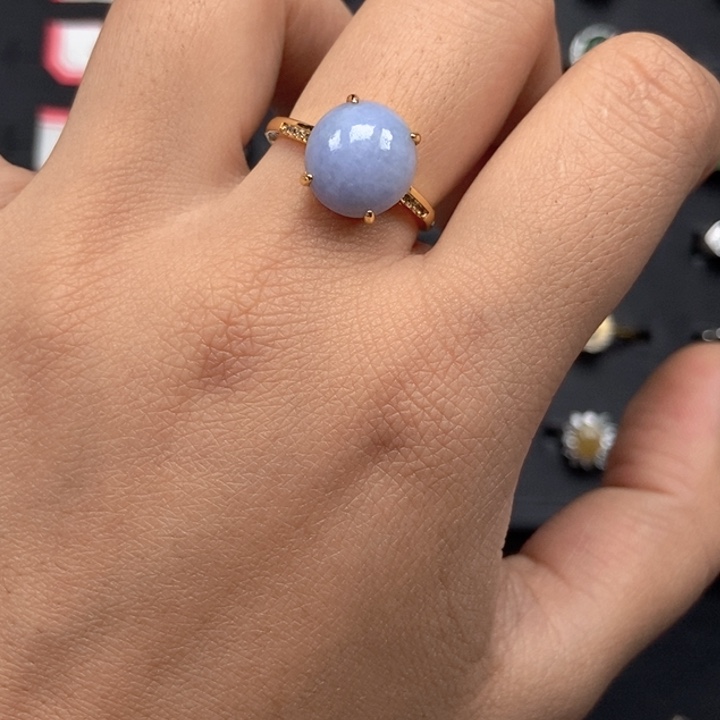 翡翠未镶嵌戒指戒指